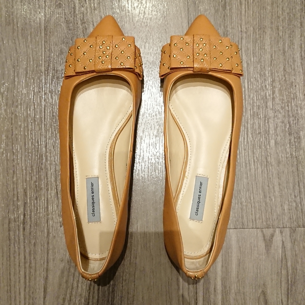 Classiques Entier Pointed Toe Flats with Bow